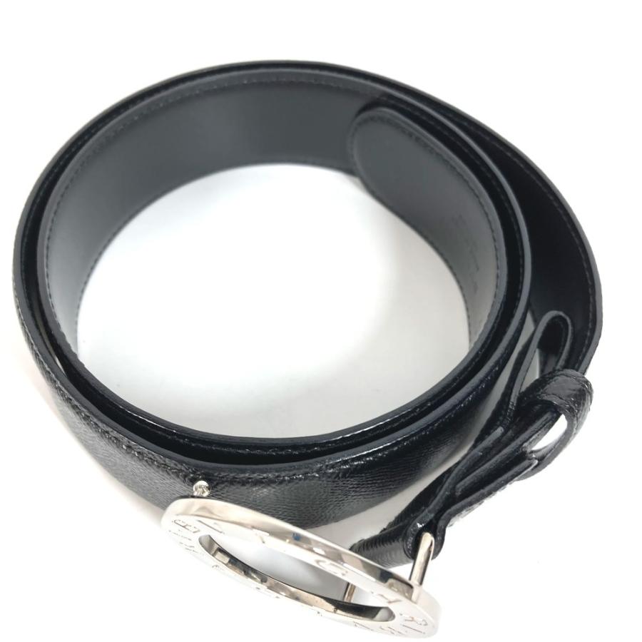 BVLGARI ブルガリ ブルガリブルガリロゴ バックル ボトムス用ベルト ベルト ブラック メンズ【中古】 | BVLGARI | 03