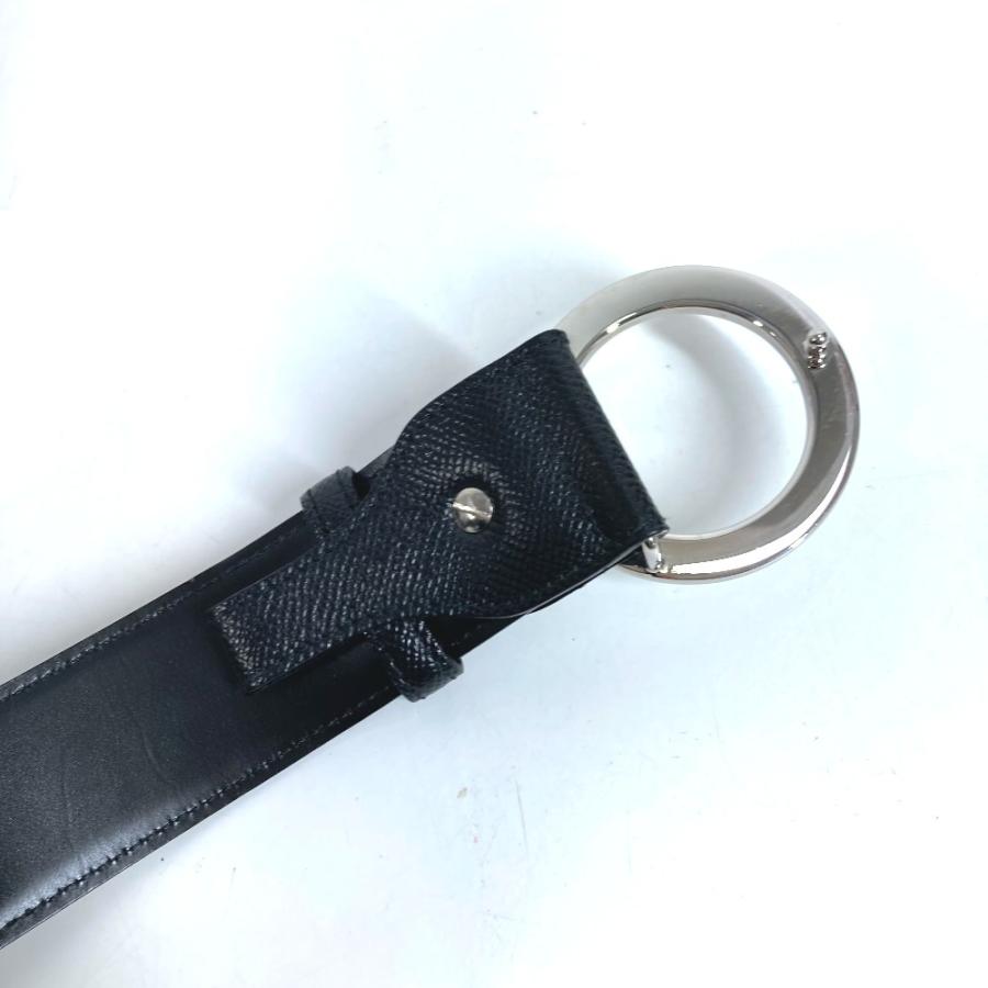 BVLGARI ブルガリ ブルガリブルガリロゴ バックル ボトムス用ベルト ベルト ブラック メンズ【中古】 | BVLGARI | 06