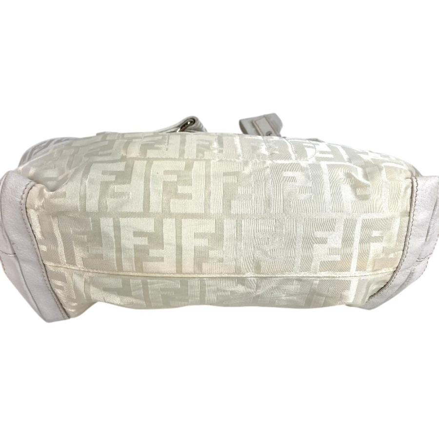 FENDI フェンディ ズッカ FF ロゴ ベルト カバン トートバッグ ショルダーバッグ  ハンドバッグ ホワイト ユニセックス【中古】 | FENDI | 04
