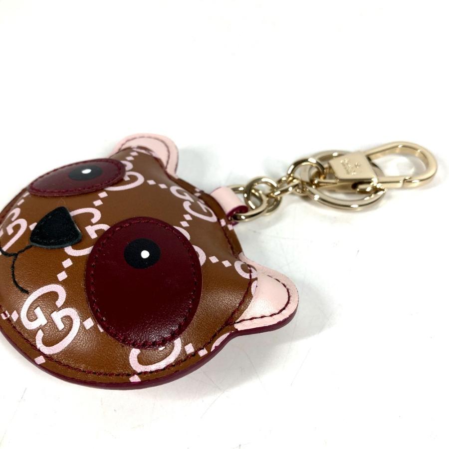 未使用 GUCCI グッチ  ?821890 パンダ シェイプ チャーム バッグチャーム GGエンブレム キーホルダー ブラウン ユニセックス【中古】 | GUCCI | 04