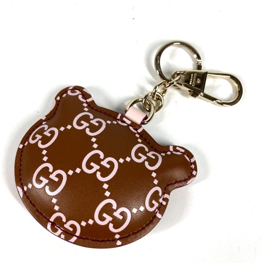 未使用 GUCCI グッチ  ?821890 パンダ シェイプ チャーム バッグチャーム GGエンブレム キーホルダー ブラウン ユニセックス【中古】 | GUCCI | 05