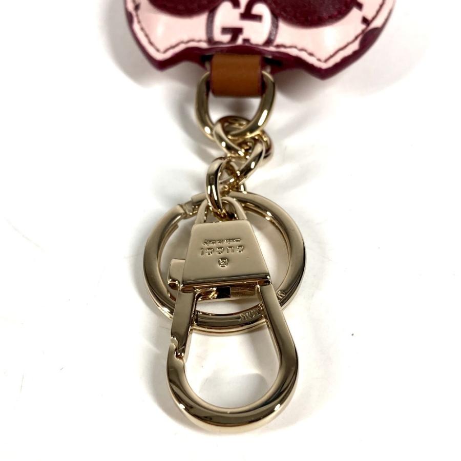 未使用 GUCCI グッチ 821813 オウル ふくろう シェイプ バッグ チャーム バッグチャーム GGエンブレム キーホルダー ピンク 【中古】 | GUCCI | 03