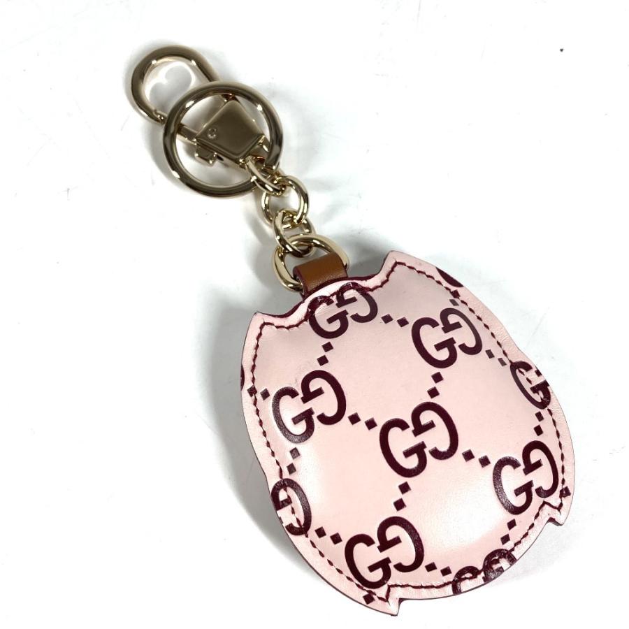 未使用 GUCCI グッチ 821813 オウル ふくろう シェイプ バッグ チャーム バッグチャーム GGエンブレム キーホルダー ピンク 【中古】 | GUCCI | 06
