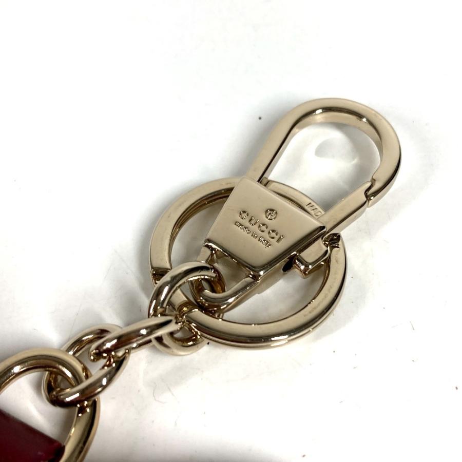 新品同様 GUCCI グッチ  ?837346 バタフライ 蝶 シェイプ バッグ チャーム バッグチャーム GGエンブレム キーホルダー ピンク【中古】 | GUCCI | 03