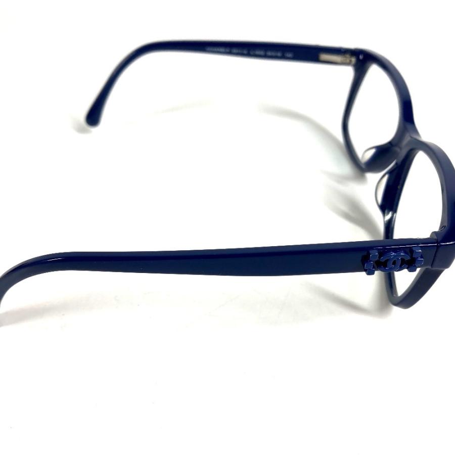 CHANEL シャネル 3311-A CC ロゴ ココマーク  めがね メガネ アイウェア 眼鏡 眼鏡 ブルー ユニセックス【中古】 | CHANEL | 02