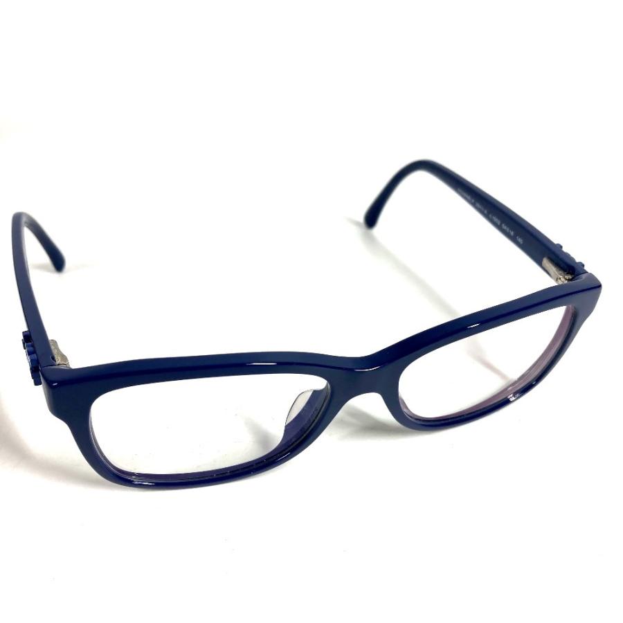 CHANEL シャネル 3311-A CC ロゴ ココマーク  めがね メガネ アイウェア 眼鏡 眼鏡 ブルー ユニセックス【中古】 | CHANEL | 03