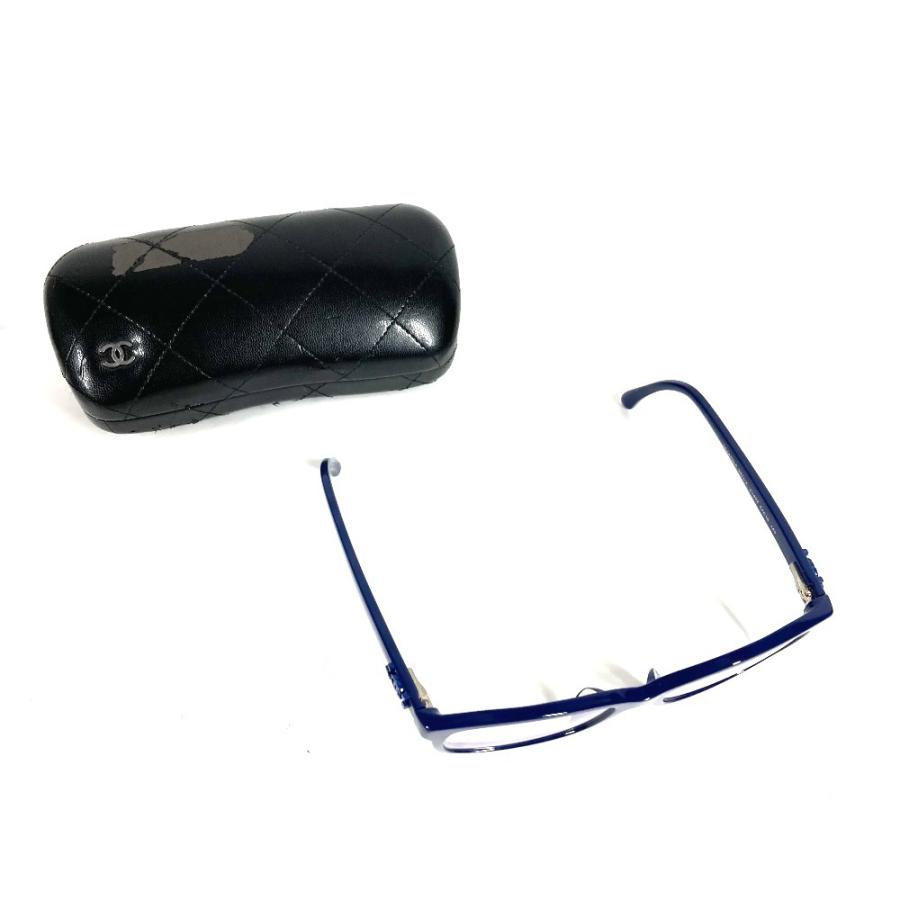 CHANEL シャネル 3311-A CC ロゴ ココマーク  めがね メガネ アイウェア 眼鏡 眼鏡 ブルー ユニセックス【中古】 | CHANEL | 08