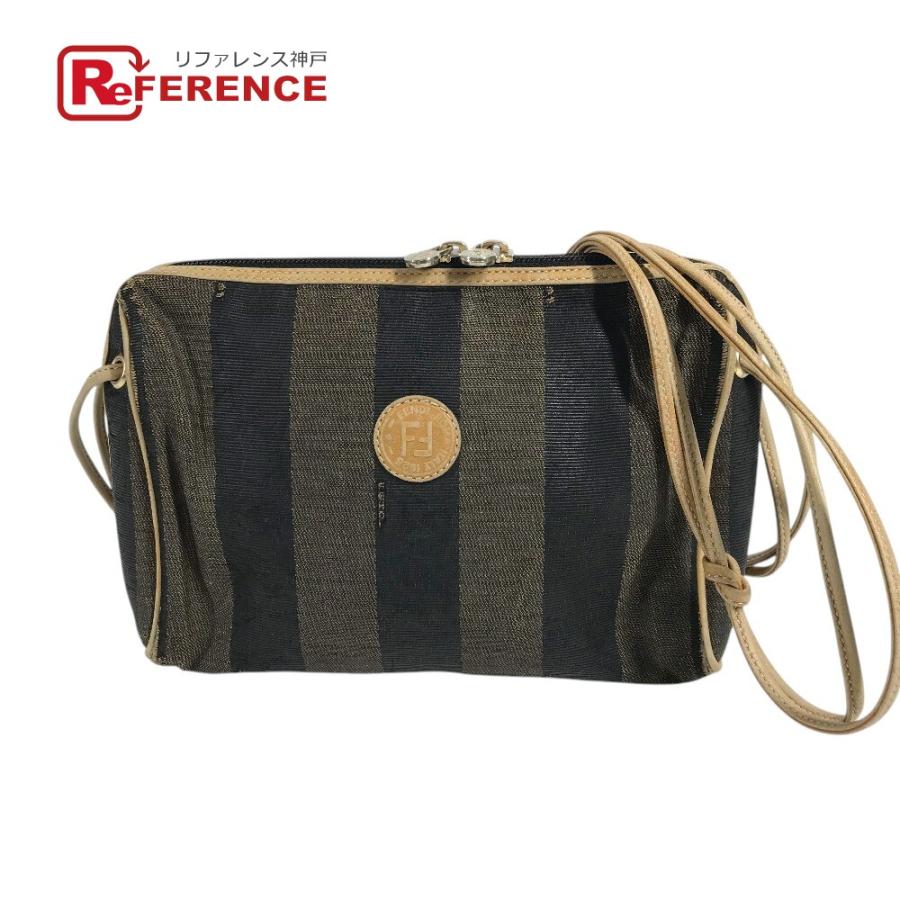 FENDI フェンディ ペカン ロゴ 肩掛け リラクシング   mini ミニ ショルダーバッグ ミニバッグ ブラウン ユニセックス【中古】 | FENDI