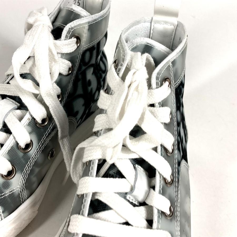 未使用 Dior ディオール B23 リーグ ハイトップスニーカー 靴 シューズ 紐 ハイカット トロッター ロゴ スニーカー グレー キッズ【中古】 |  | 03