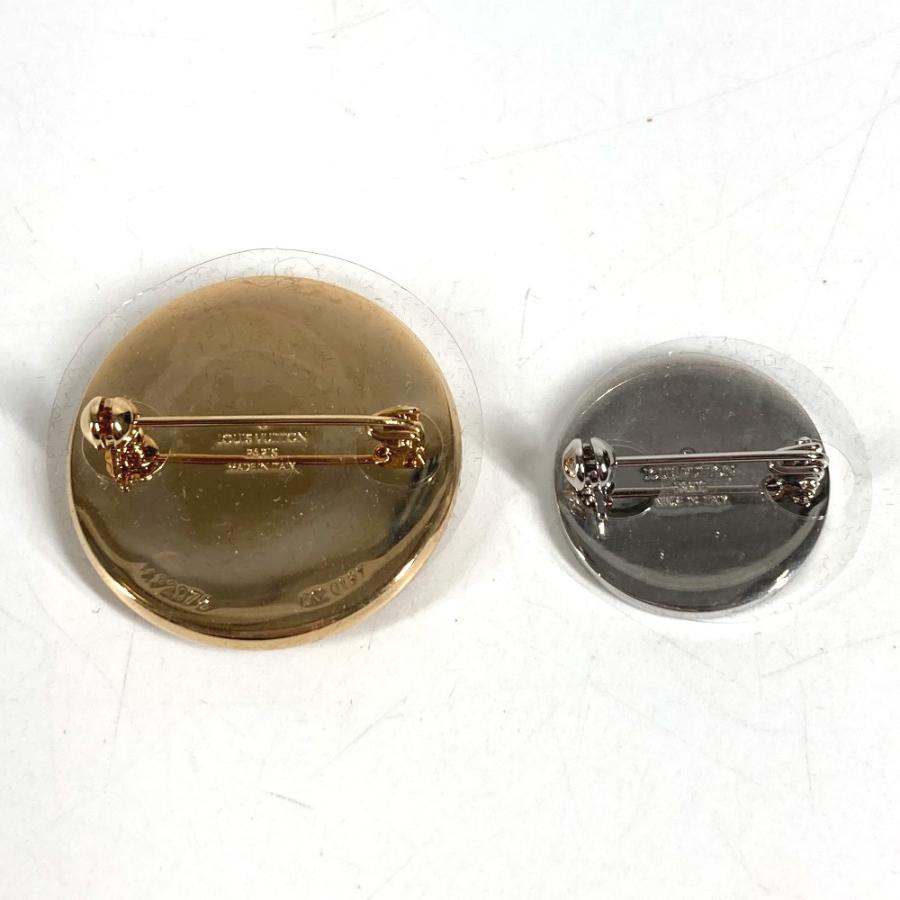 美品 LOUIS VUITTON ルイヴィトン MP2076  ボックスロゴ 2点セット ペア アクセサリー  シュプリーム コラボ モノグラム ブローチ【中古】 | LOUIS VUITTON | 03