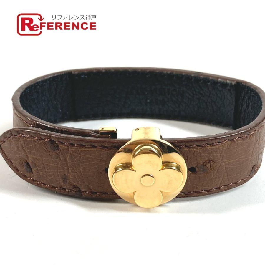 LOUIS VUITTON ルイヴィトン M64441 グッドラック ブレス バングル アクセサリー ブレスレット ブラウン ユニセックス【中古】 | LOUIS VUITTON