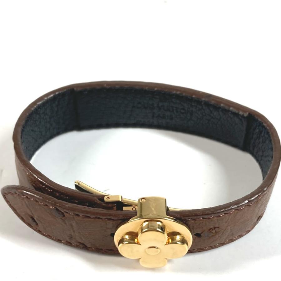 LOUIS VUITTON ルイヴィトン M64441 グッドラック ブレス バングル アクセサリー ブレスレット ブラウン ユニセックス【中古】 | LOUIS VUITTON | 01