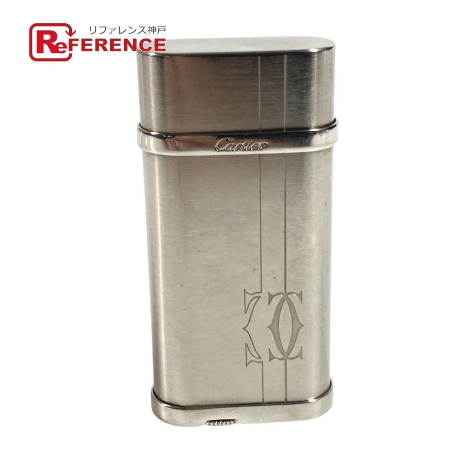 CARTIER カルティエ ロゴ 喫煙具 タバコ 煙草 ライター シルバー ユニセックス【中古】 | Cartier