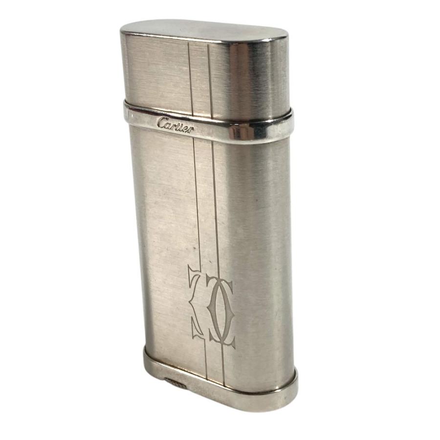 CARTIER カルティエ ロゴ 喫煙具 タバコ 煙草 ライター シルバー ユニセックス【中古】 | Cartier | 01