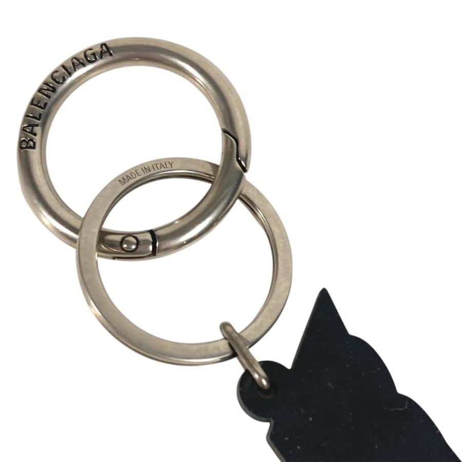 BALENCIAGA バレンシアガ ロゴ バッグチャーム アクセサリー  キーホルダー ピンク ユニセックス【中古】 | BALENCIAGA | 05
