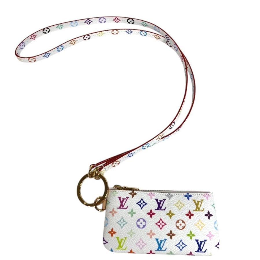 未使用 LOUIS VUITTON ルイヴィトン M14099 フォンホルダー LV×TM モノグラムマルチカラー 村上隆 コインケース ブロン ホワイト 【中古】 | LOUIS VUITTON | 04