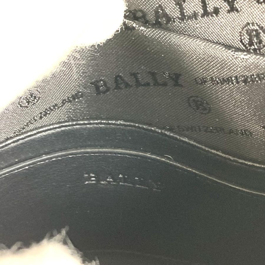 BALLY バリー ロゴ カバン 斜め掛け フラップ  ショルダーバッグ ブラック ユニセックス【中古】 | Bally | 01