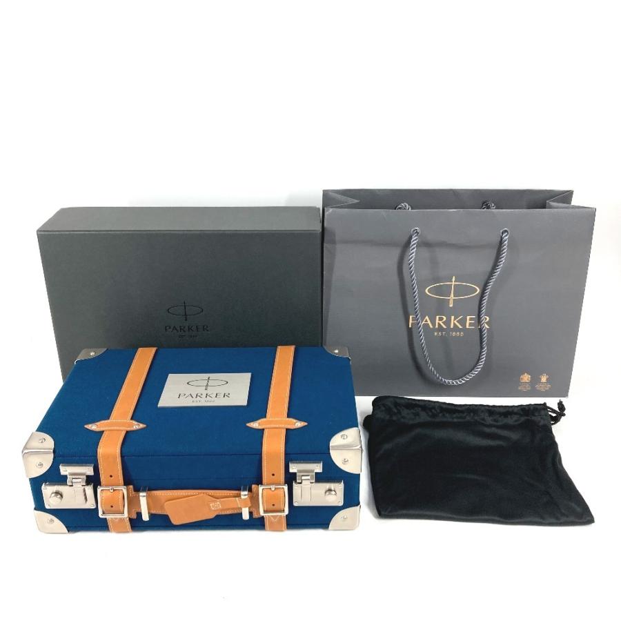 新品同様 PARKER パーカ− 創業130周年記念 クラフトオブトラベリング デュオフォールド ペン 世界1300本限定 万年筆 ブルー【中古】 | PARKER | 01