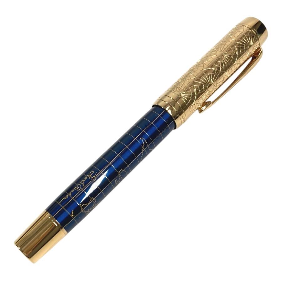 新品同様 PARKER パーカ− 創業130周年記念 クラフトオブトラベリング デュオフォールド ペン 世界1300本限定 万年筆 ブルー【中古】 | PARKER | 02