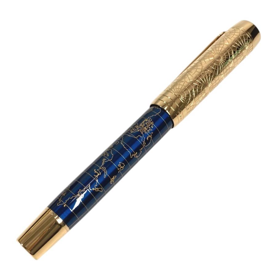 新品同様 PARKER パーカ− 創業130周年記念 クラフトオブトラベリング デュオフォールド ペン 世界1300本限定 万年筆 ブルー【中古】 | PARKER | 03