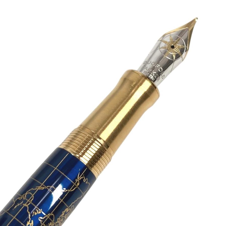 新品同様 PARKER パーカ− 創業130周年記念 クラフトオブトラベリング デュオフォールド ペン 世界1300本限定 万年筆 ブルー【中古】 | PARKER | 06