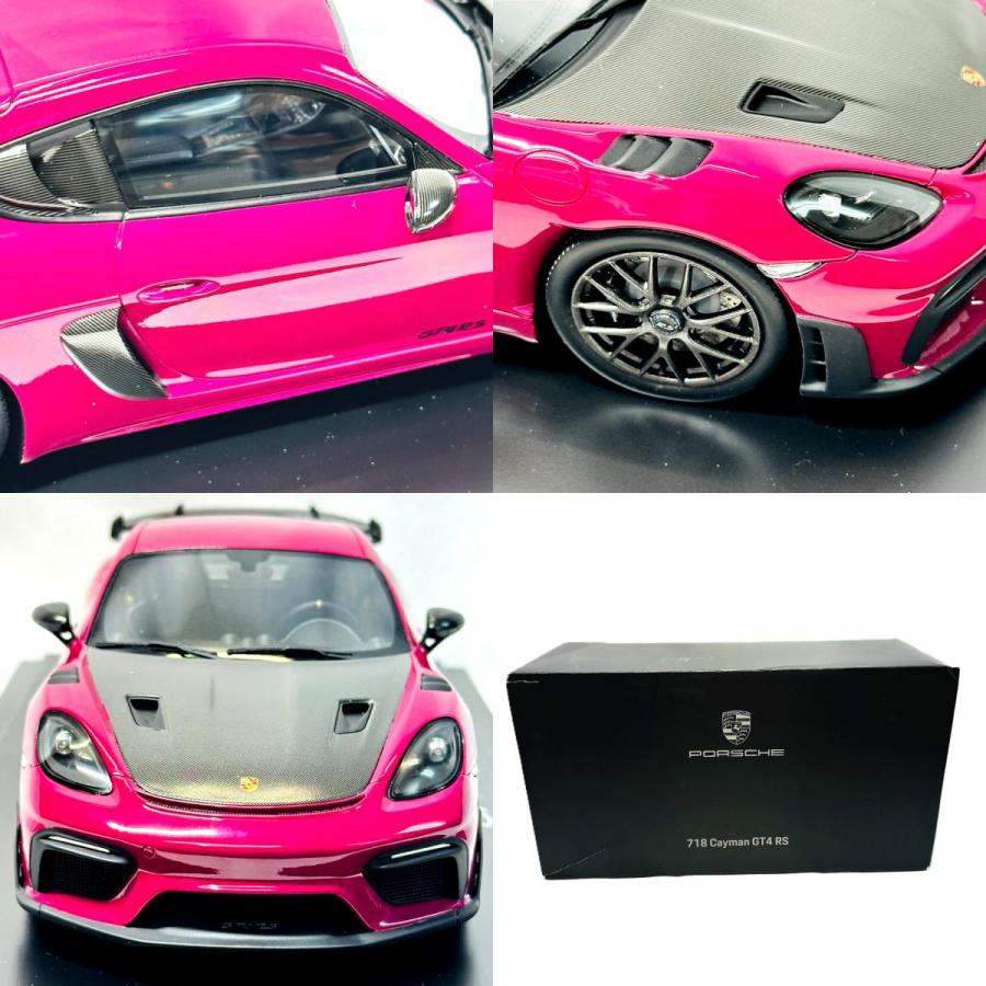 新品同様 PORSCHE ポルシェ 718 (982) ケイマン GT4 RS 2021 スタールビー1/18  置物 オブジェ スパーク ユニセックス【中古】 |  | 09