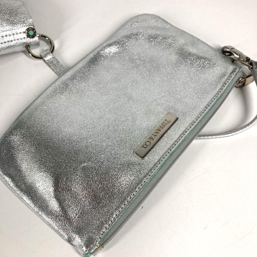 TIFFANY&Co. ティファニー ロゴ リバーシブル 肩掛け カバン トートバッグ ポーチ付き ショルダーバッグ シルバー ユニセックス【中古】 | TIFFANY&Co. | 07