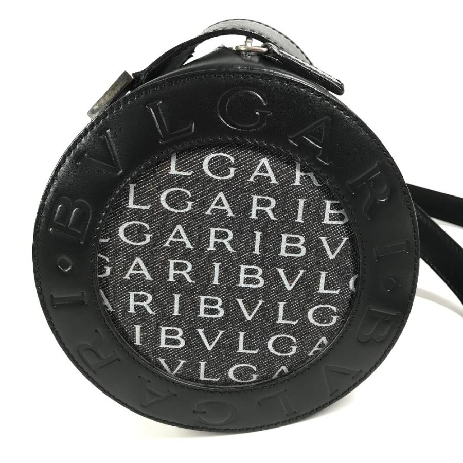 BVLGARI ブルガリ ロゴマニア カバン 斜め掛け ポシェット 筒形 ショルダーバッグ ブラック ユニセックス【中古】 | BVLGARI | 04