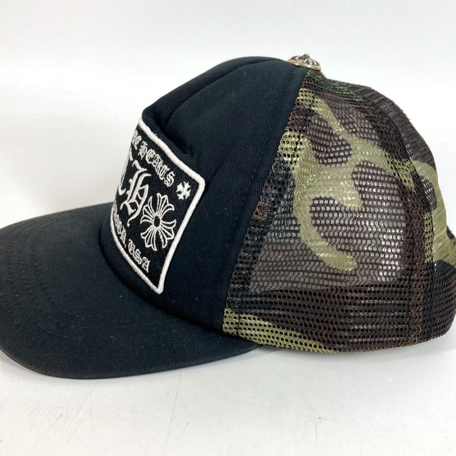 CHROME HEARTS クロムハーツ ロゴ 迷彩 カモフラ メッシュ 帽子 キャップ帽 ベースボール キャップ ブラック ユニセックス【中古】 |  | 03