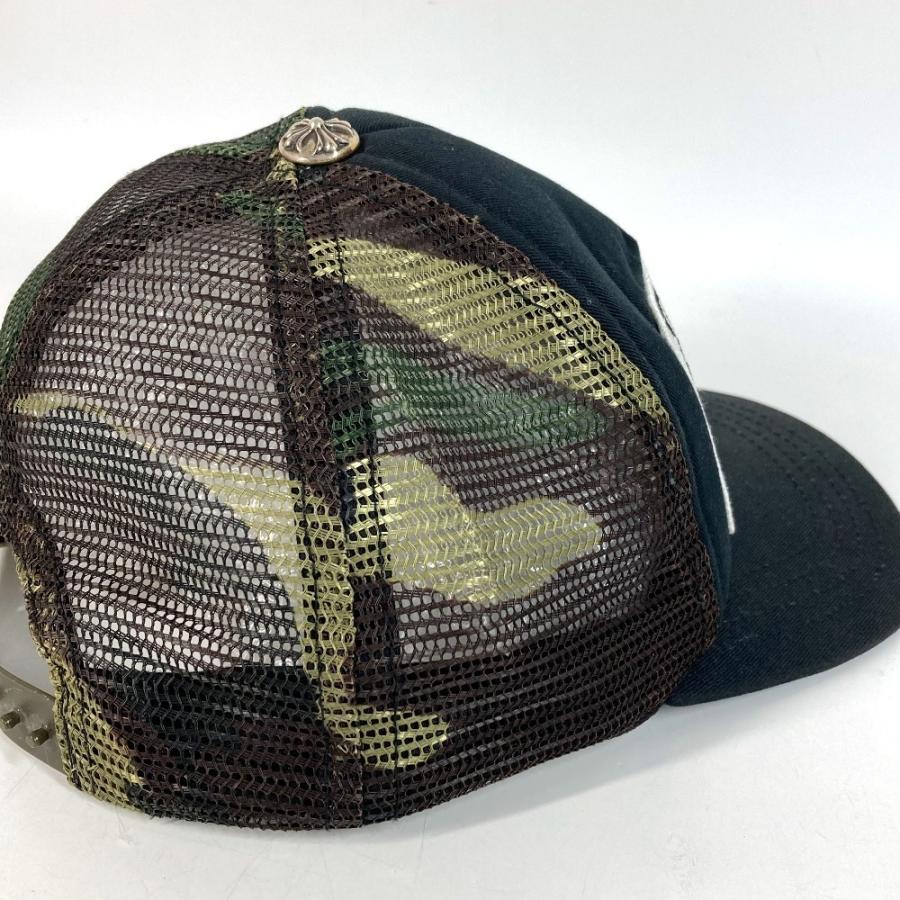 CHROME HEARTS クロムハーツ ロゴ 迷彩 カモフラ メッシュ 帽子 キャップ帽 ベースボール キャップ ブラック ユニセックス【中古】 |  | 05