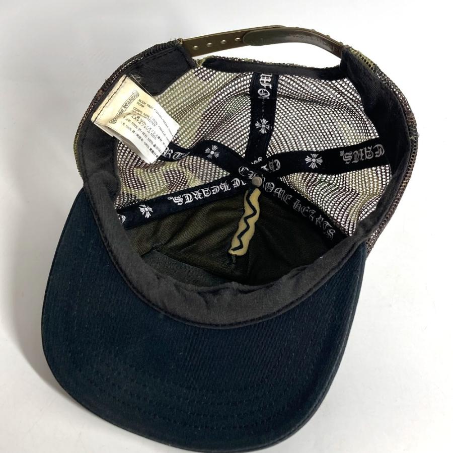 CHROME HEARTS クロムハーツ ロゴ 迷彩 カモフラ メッシュ 帽子 キャップ帽 ベースボール キャップ ブラック ユニセックス【中古】 |  | 06