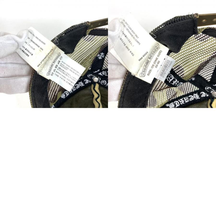 CHROME HEARTS クロムハーツ ロゴ 迷彩 カモフラ メッシュ 帽子 キャップ帽 ベースボール キャップ ブラック ユニセックス【中古】 |  | 09