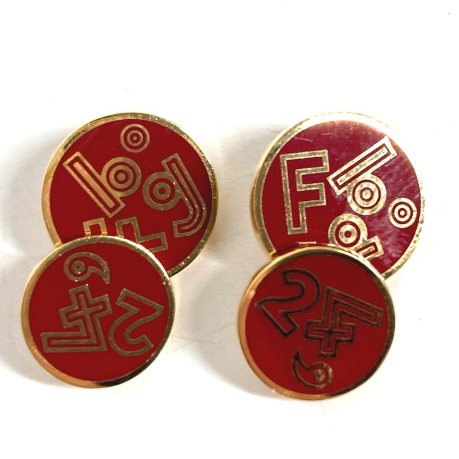 HERMES エルメス ロゴ 24H アクセサリー ジュエリー カフス レッド ユニセックス【中古】 | HERMES | 01