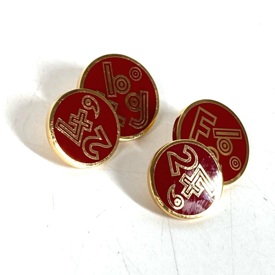 HERMES エルメス ロゴ 24H アクセサリー ジュエリー カフス レッド ユニセックス【中古】 | HERMES | 02
