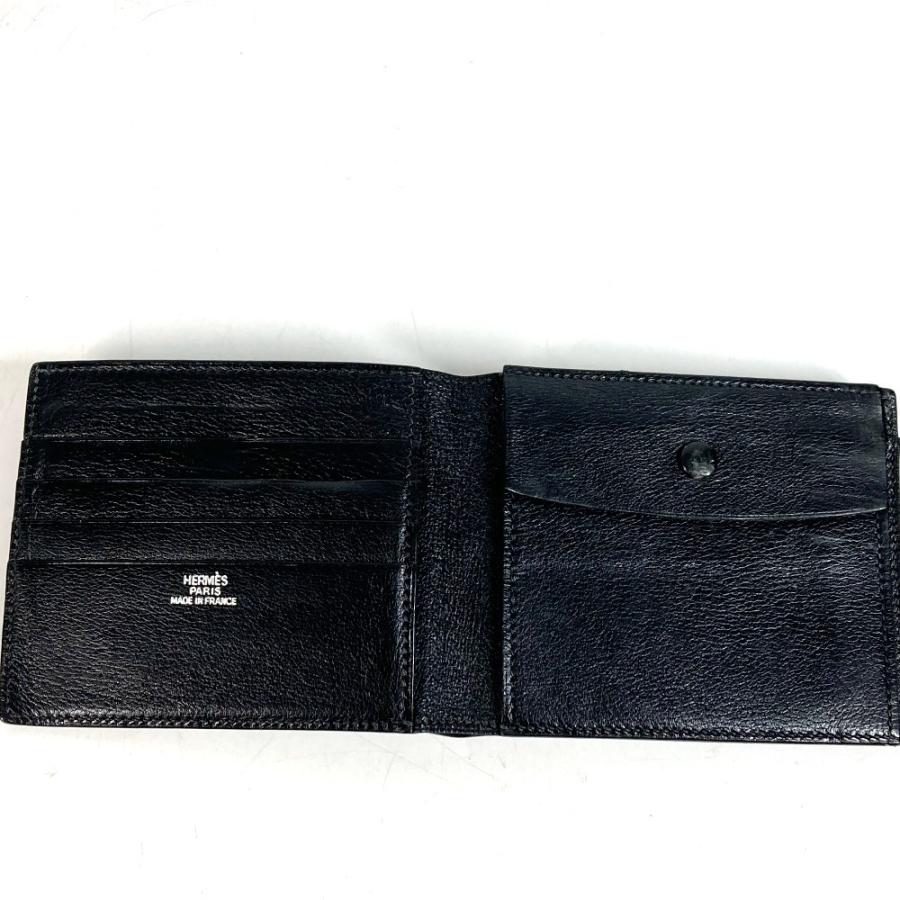 HERMES エルメス MC2 タレス コンパクトウォレット 2つ折り財布 ブラック ユニセックス【中古】 | HERMES | 06