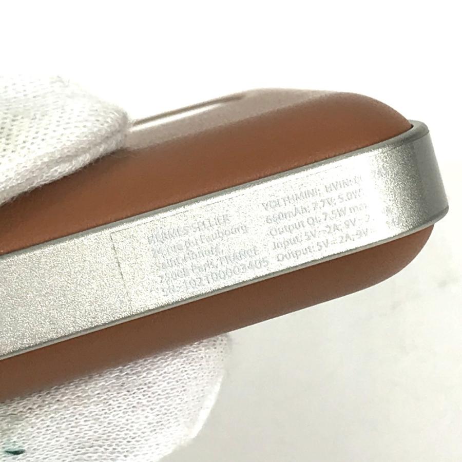 HERMES エルメス ヴォルトH volt'H  ミニ 充電器 モバイルバッテリー インテリア 雑貨 ブラウン ユニセックス【中古】 | HERMES | 08