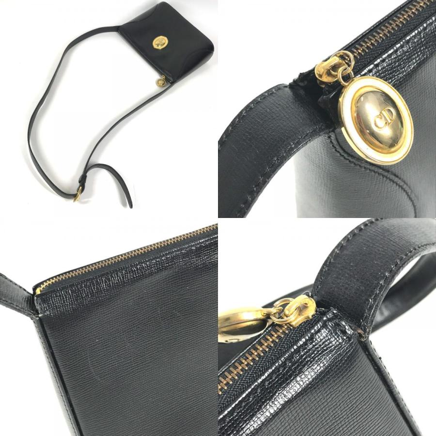 Dior ディオール CDロゴ  カバン 斜め掛け ポシェット ヴィンテージ ショルダーバッグ ブラック レディース【中古】 |  | 07