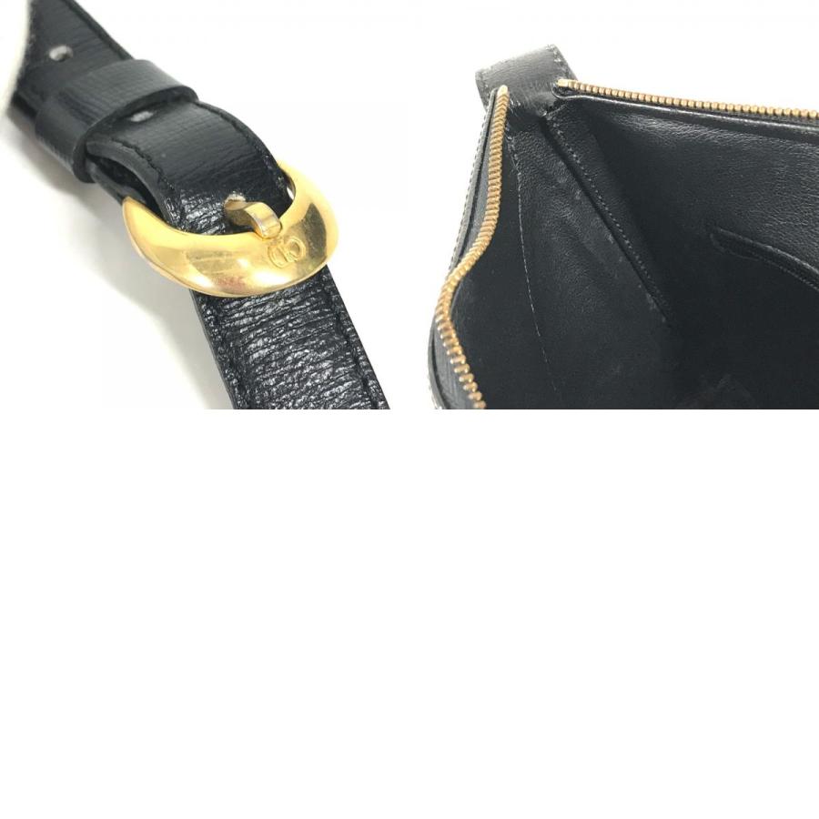 Dior ディオール CDロゴ  カバン 斜め掛け ポシェット ヴィンテージ ショルダーバッグ ブラック レディース【中古】 |  | 09