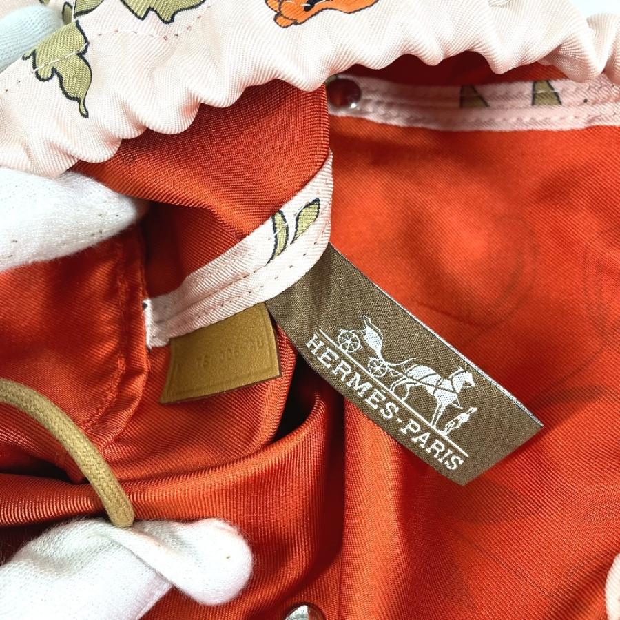 新品同様 HERMES エルメス ミュザルディーヌ ポション 巾着 レオパード 豹 ヒョウ マルチポーチ ポーチ ピンク レディース【中古】 | HERMES | 09