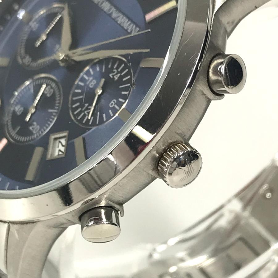 Emporio Armani エンポリオ・アルマーニ AR-2448 クォーツ レナート クロノグラフ 腕時計 ブルー メンズ【中古】 | EMPORIO ARMANI | 04