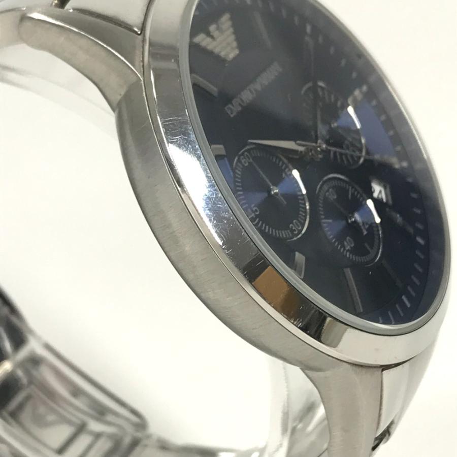 Emporio Armani エンポリオ・アルマーニ AR-2448 クォーツ レナート クロノグラフ 腕時計 ブルー メンズ【中古】 | EMPORIO ARMANI | 05