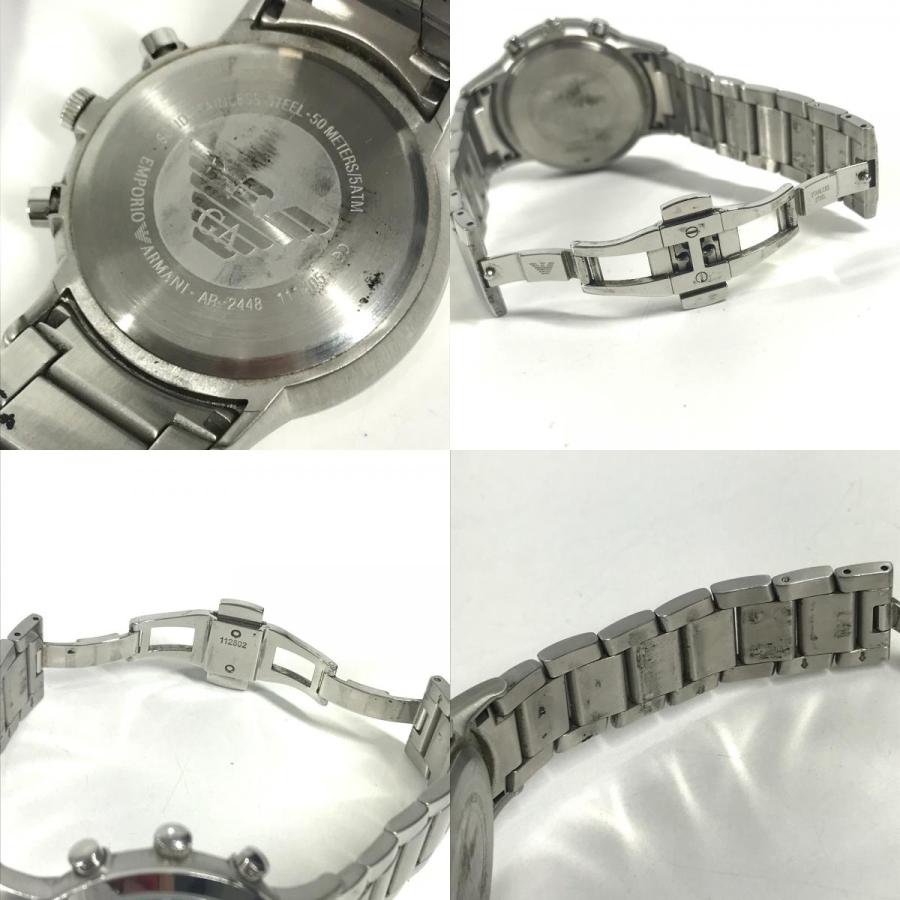 Emporio Armani エンポリオ・アルマーニ AR-2448 クォーツ レナート クロノグラフ 腕時計 ブルー メンズ【中古】 | EMPORIO ARMANI | 07