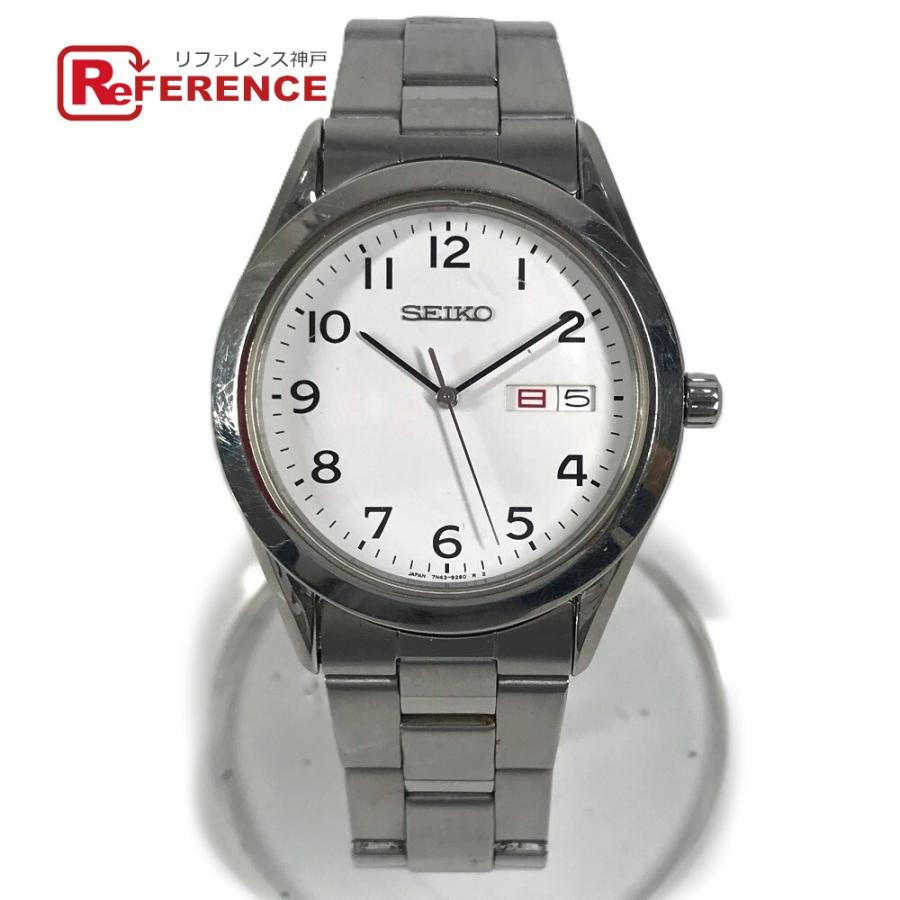 SEIKO セイコー 7N43-9080 クォーツ スピリット 腕時計 ホワイト メンズ【中古】 | SEIKO