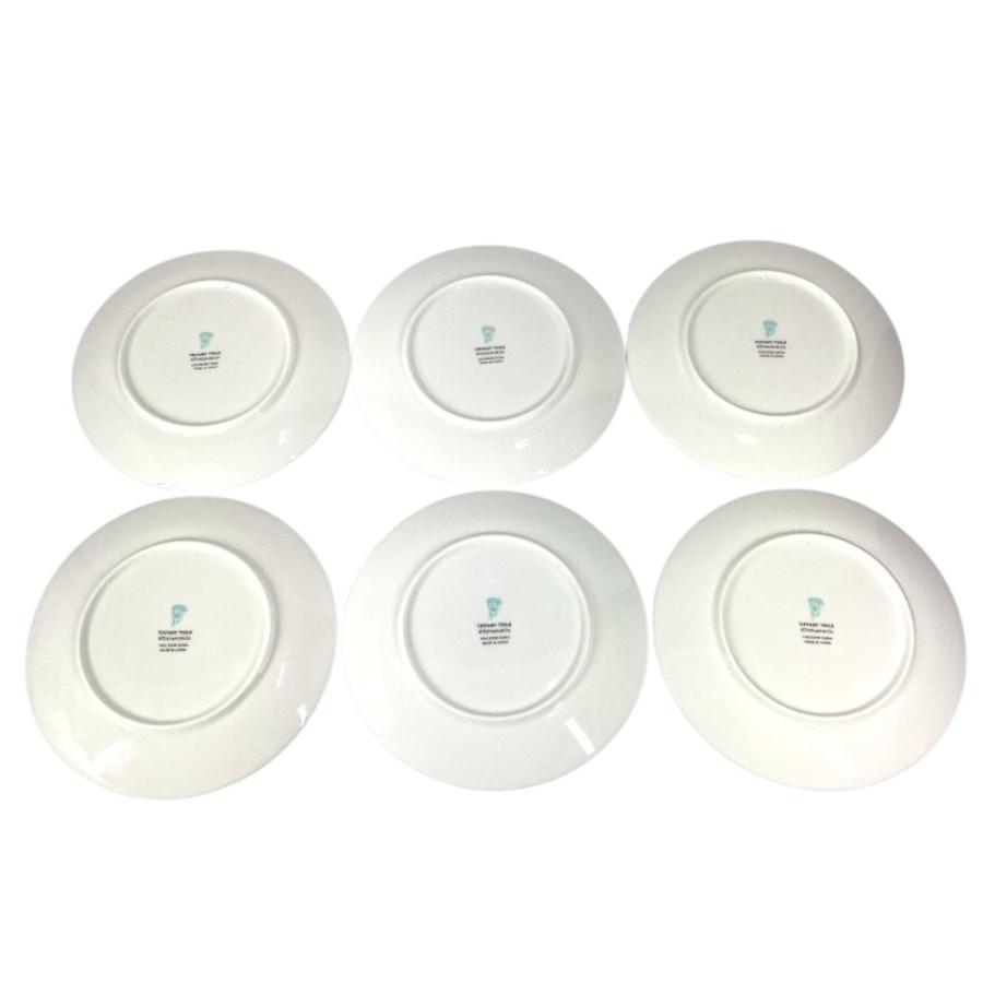 未使用 TIFFANY&Co. ティファニー 74156002 デザートプレート 6枚セット ティファニー トワレ プレート 食器 インテリア お皿【中古】 | TIFFANY&Co. | 01