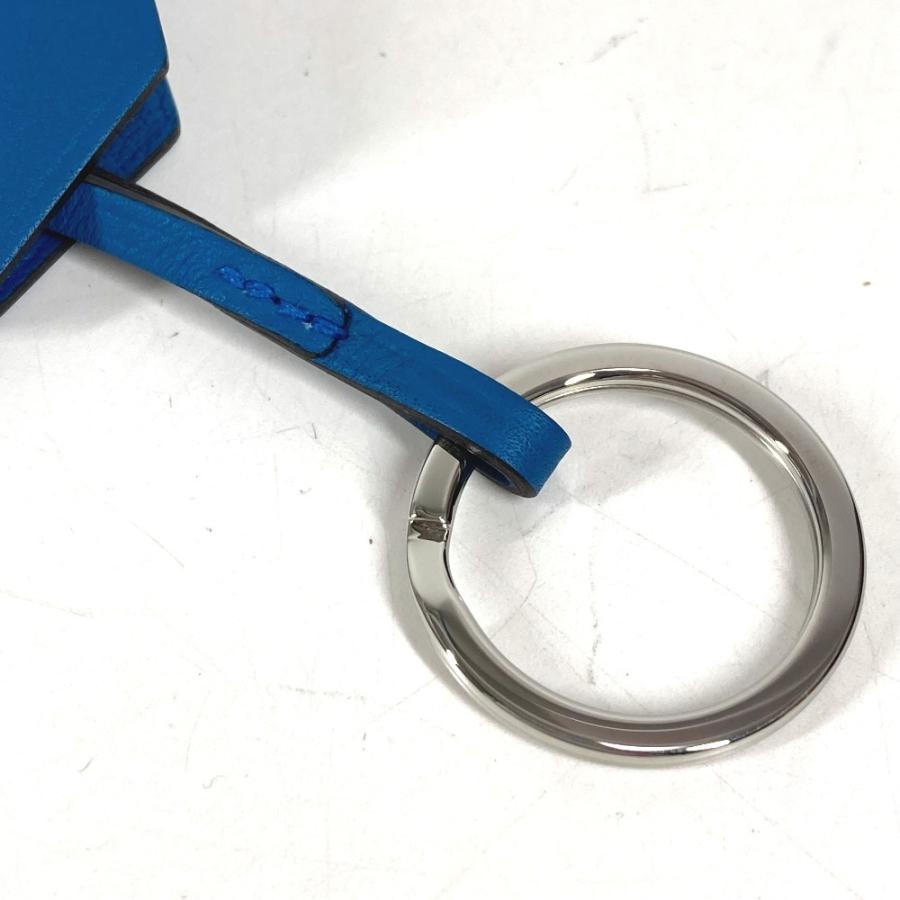 未使用 HERMES エルメス クロシェット キーリング バッグチャーム キーホルダー 2024年 イヤー ギフト チャーム ブルー ユニセックス【中古】 | HERMES | 09