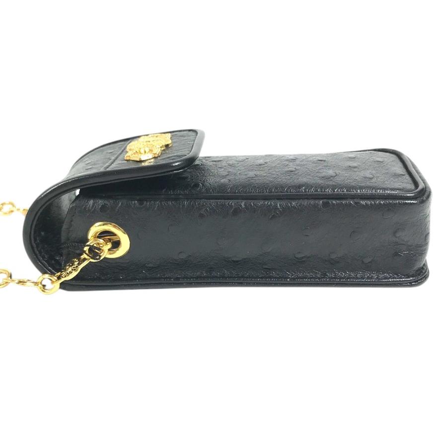 美品 VERSACE ヴェルサーチ サンバースト ロゴ 携帯ポーチ カバン フラップ チェーンバッグ ヴィンテージ ハンドバッグ ブラック【中古】 |  | 03