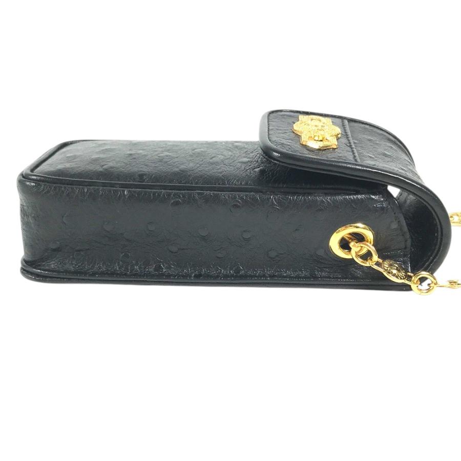 美品 VERSACE ヴェルサーチ サンバースト ロゴ 携帯ポーチ カバン フラップ チェーンバッグ ヴィンテージ ハンドバッグ ブラック【中古】 |  | 04