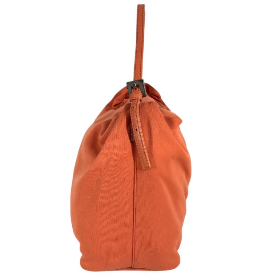 FENDI フェンディ FFロゴ ハンドバッグ ミニ巾着バッグ カバン トートバッグ  ショルダーバッグ オレンジ系 ユニセックス【中古】 | FENDI | 03