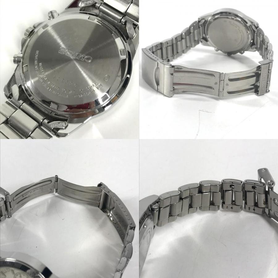 SEIKO セイコー 7T92-0DW0 クロノグラフ クォーツ スピリット 腕時計 ホワイト メンズ【中古】 | SEIKO | 07