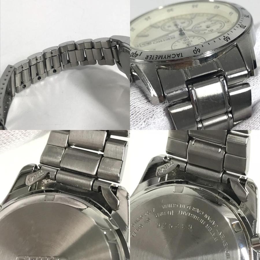 SEIKO セイコー 7T92-0DW0 クロノグラフ クォーツ スピリット 腕時計 ホワイト メンズ【中古】 | SEIKO | 08